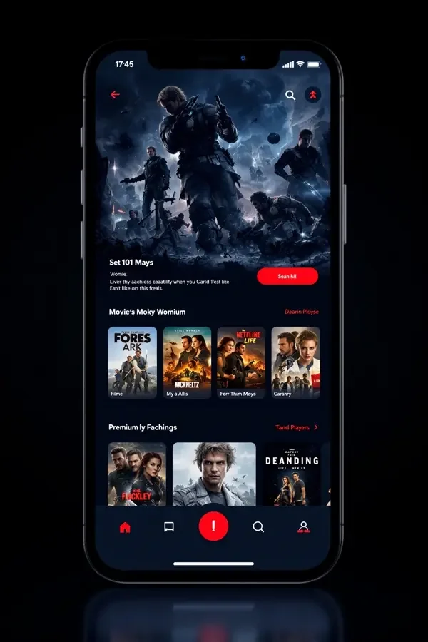 月亮影视大全APP 手机观影界面示意图